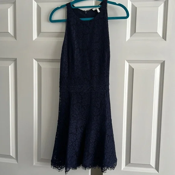 Joie Dresses | Joie Navy Lace Dress | Color: Blue | Size: 2 | Thaus's Closet